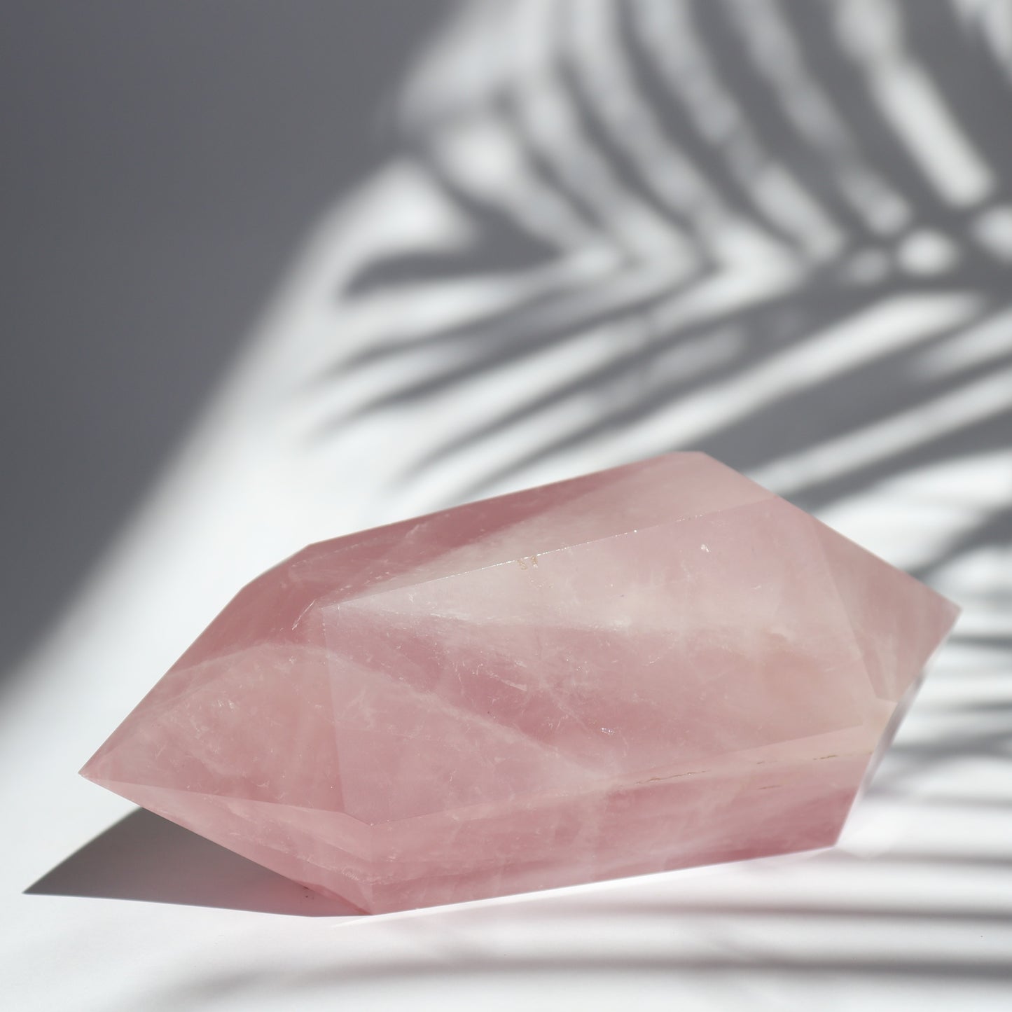 rose quartz double terminator