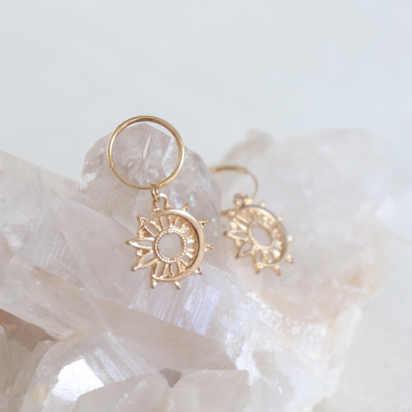 ella celestial hoop earrings