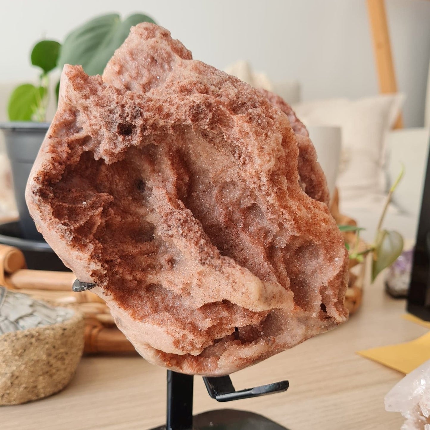 pink amethyst "coral heart"