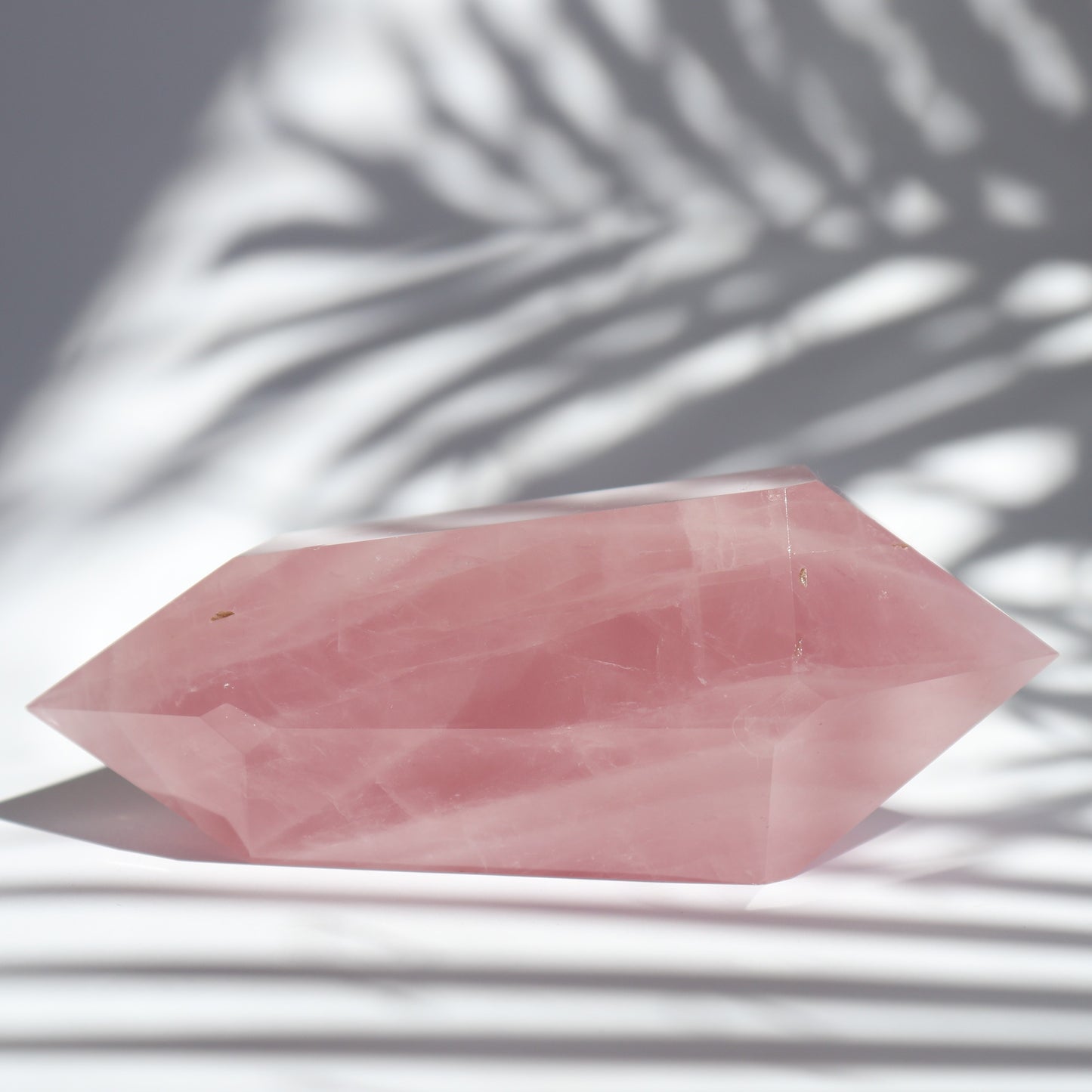 rose quartz double terminator