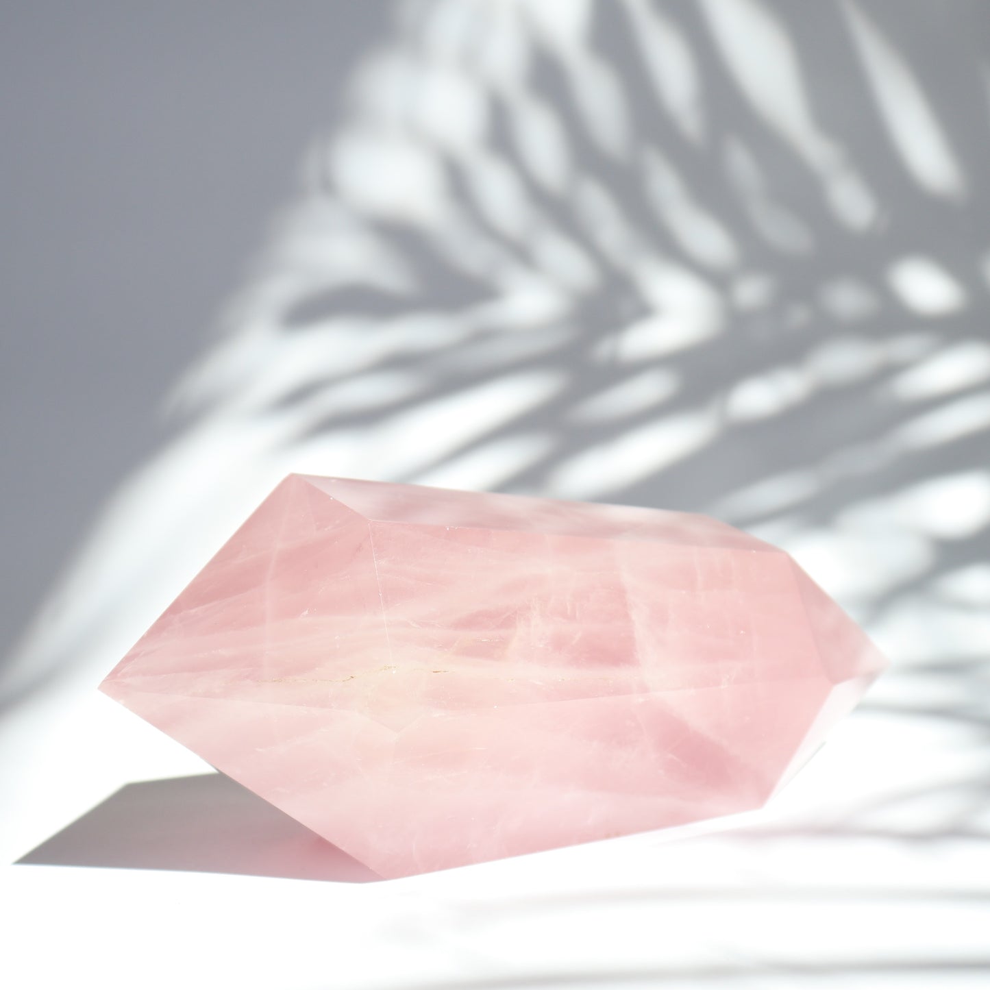 rose quartz double terminator