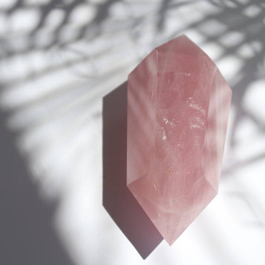 rose quartz double terminator