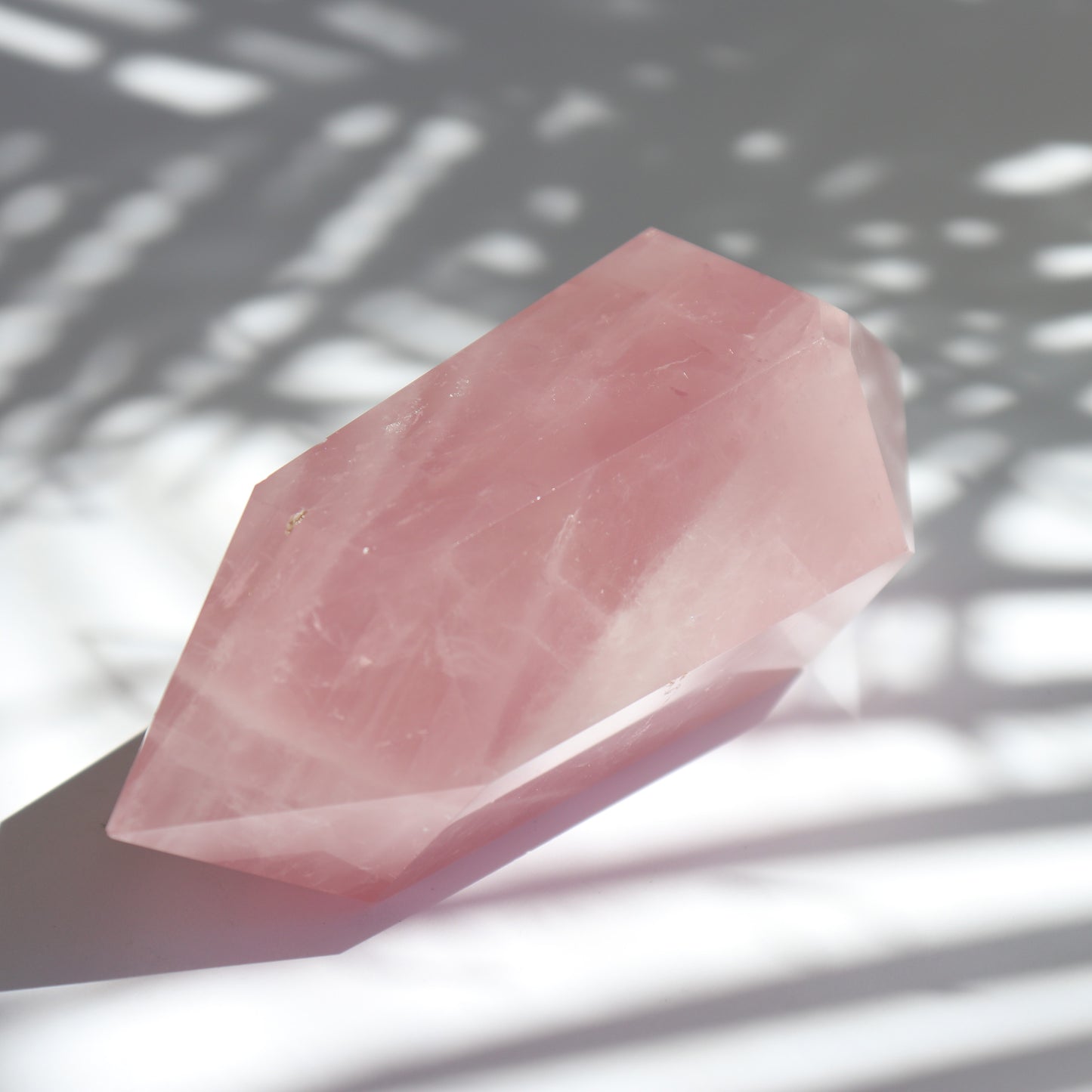 rose quartz double terminator