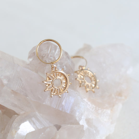ella celestial hoop earrings