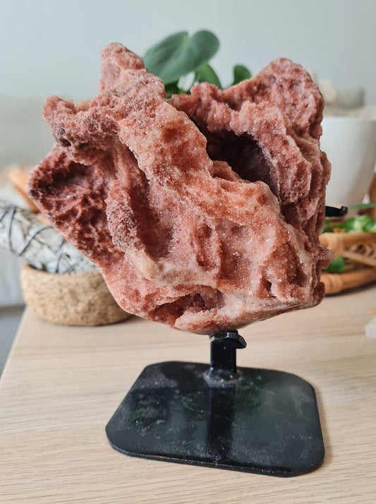 pink amethyst "coral heart"